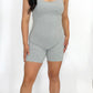 Mia Sleeveless Romper - Grey