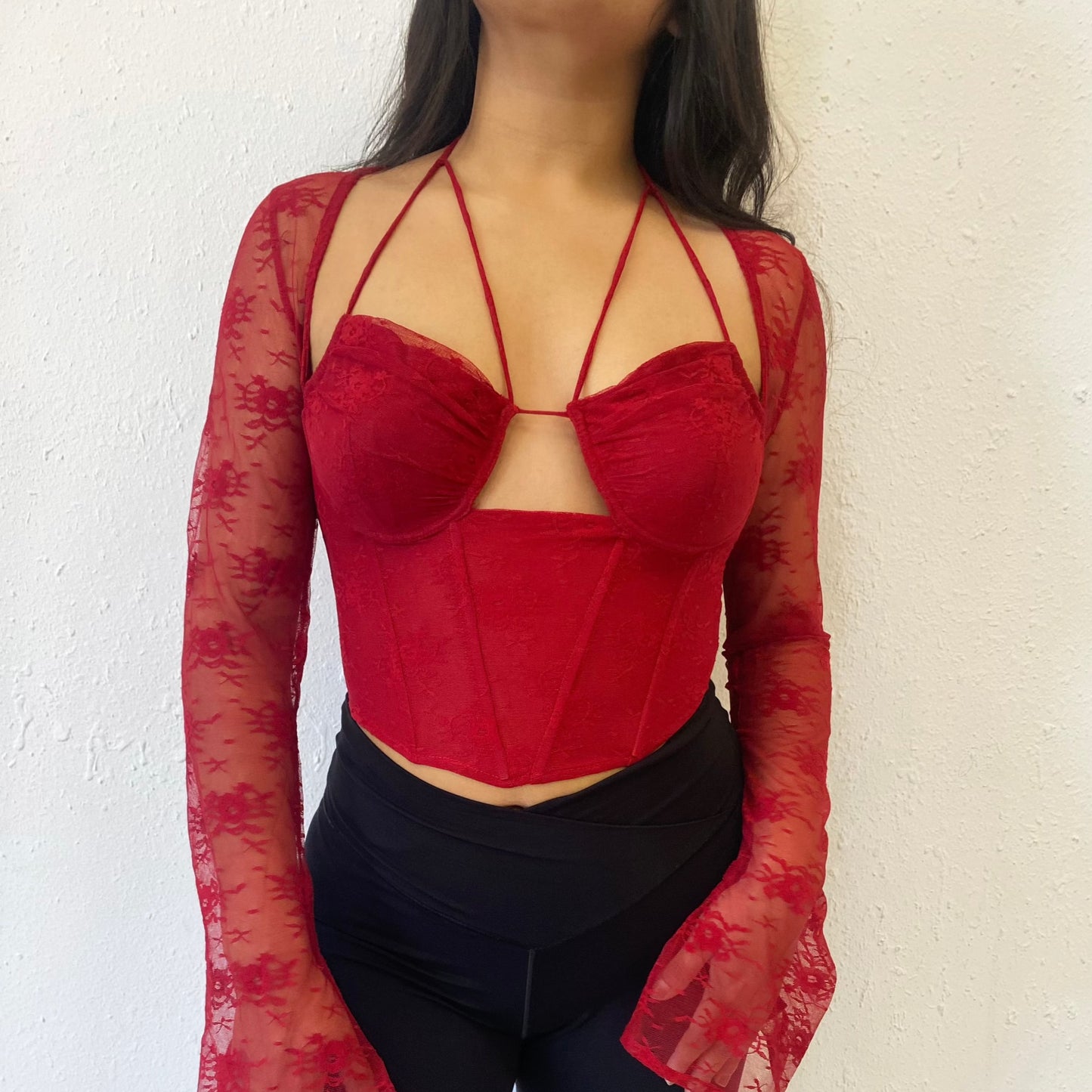 Valentina Corset Top - Red