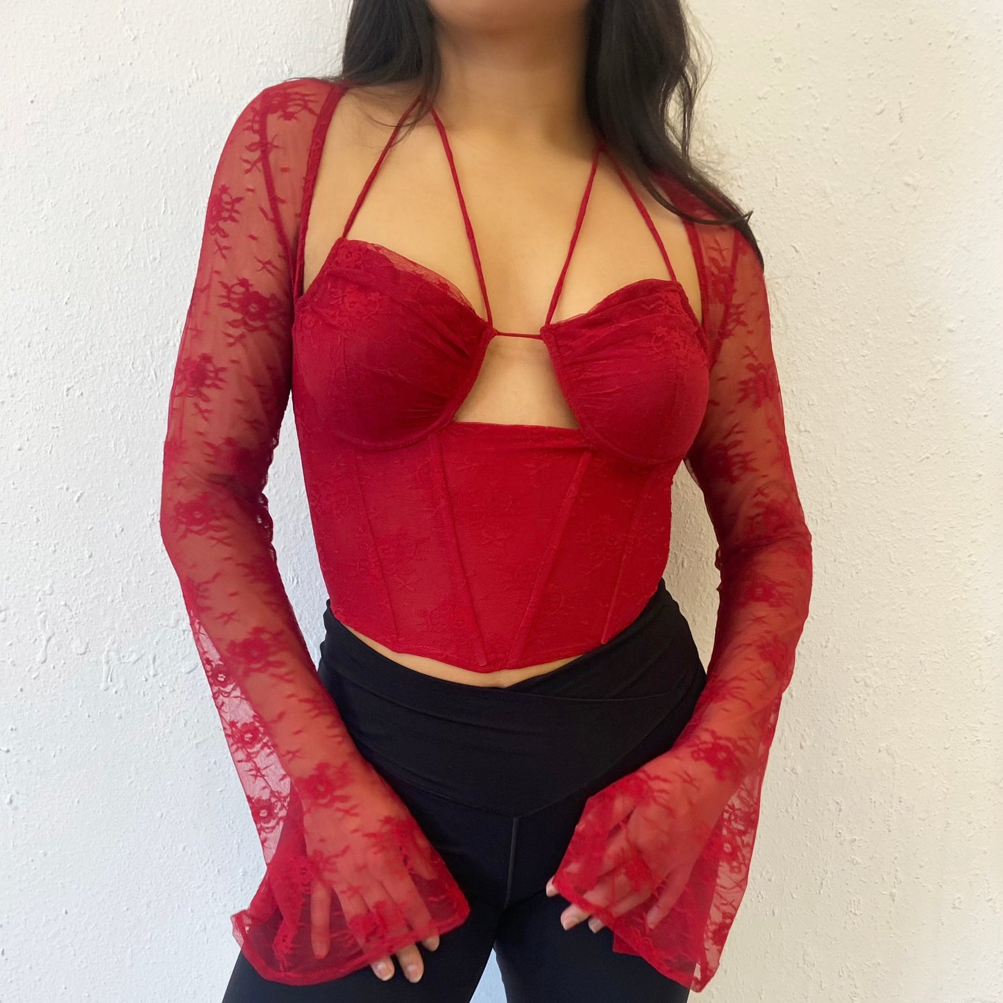 Valentina Corset Top - Red