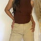 Camila Top - Brown