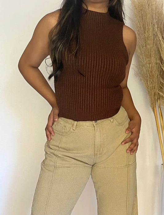 Camila Top - Brown