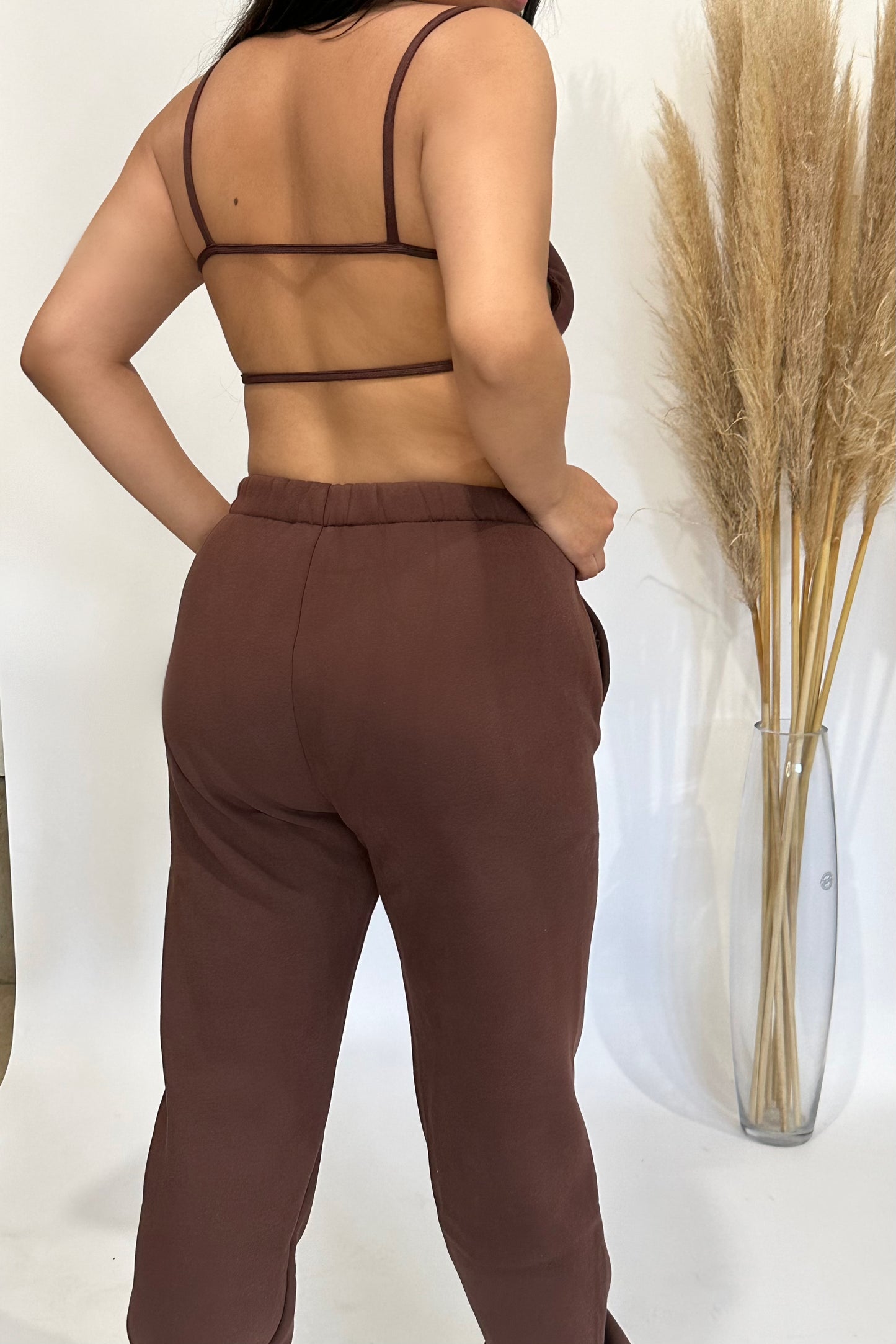 Valerie Lounge Sweat Set - Brown