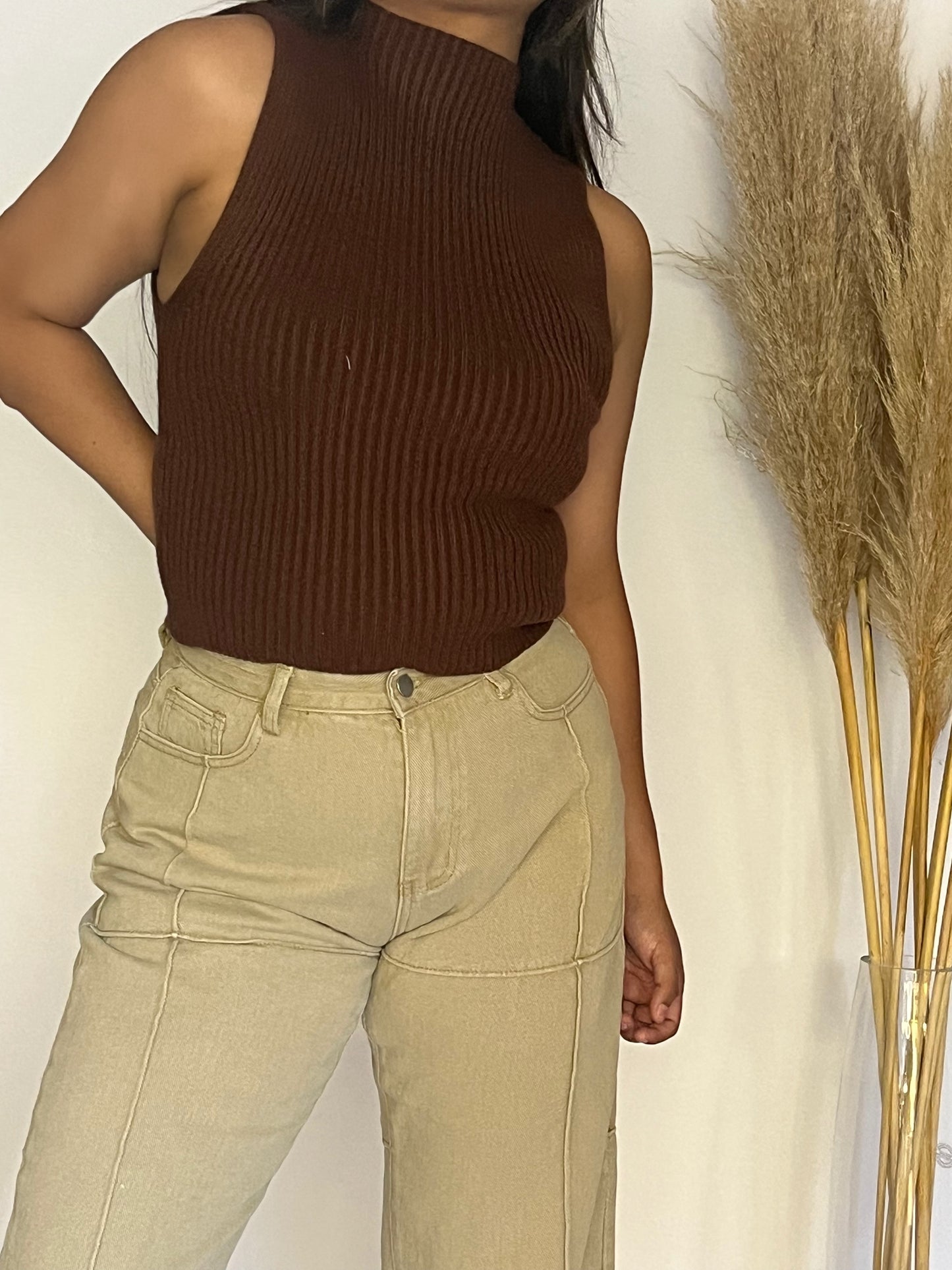 Camila Top - Brown